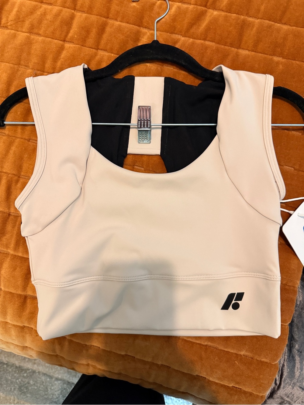 Ryderwear Nude/Blush Athletic Crop Tank